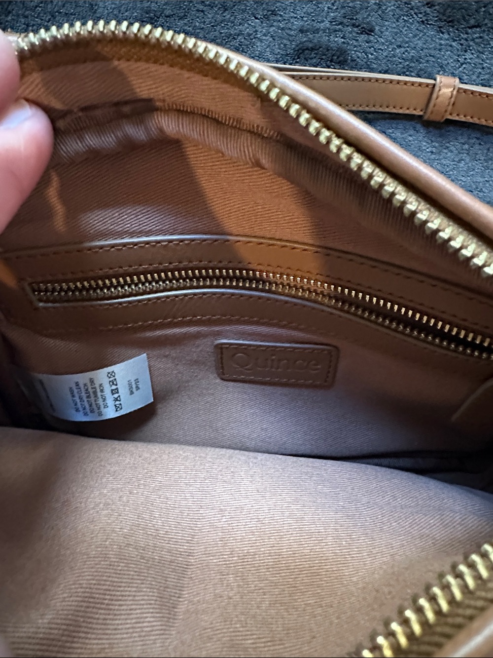 Quince Italian Leather Handwoven Crossbody - Picture 6 of 14